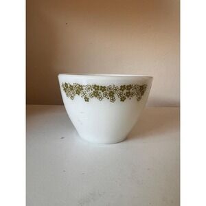 Vintage Spring Flowers by Corning Sugar Bowl Green Flowers
